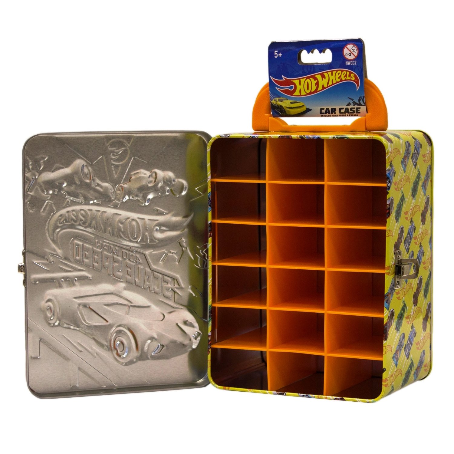 Портативный кейс для хранения 18 машинок Hot Wheels License красно-желтый купить,NaN