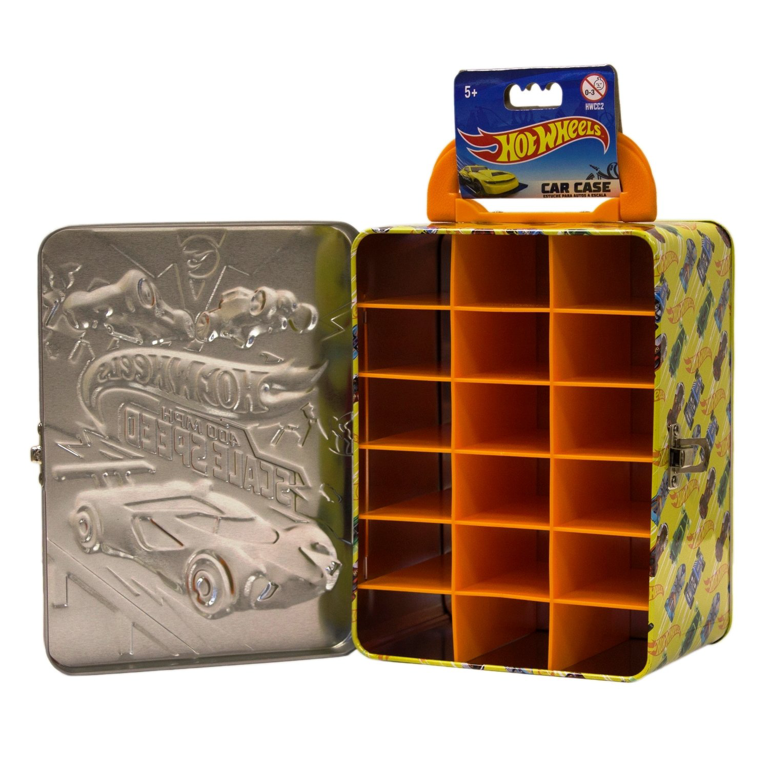Портативный кейс для хранения 18 машинок Hot Wheels License красно-желтый купить,NaN