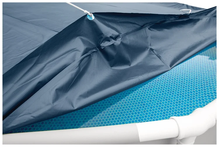 Тент для бассейна Intex 28083 457см синий