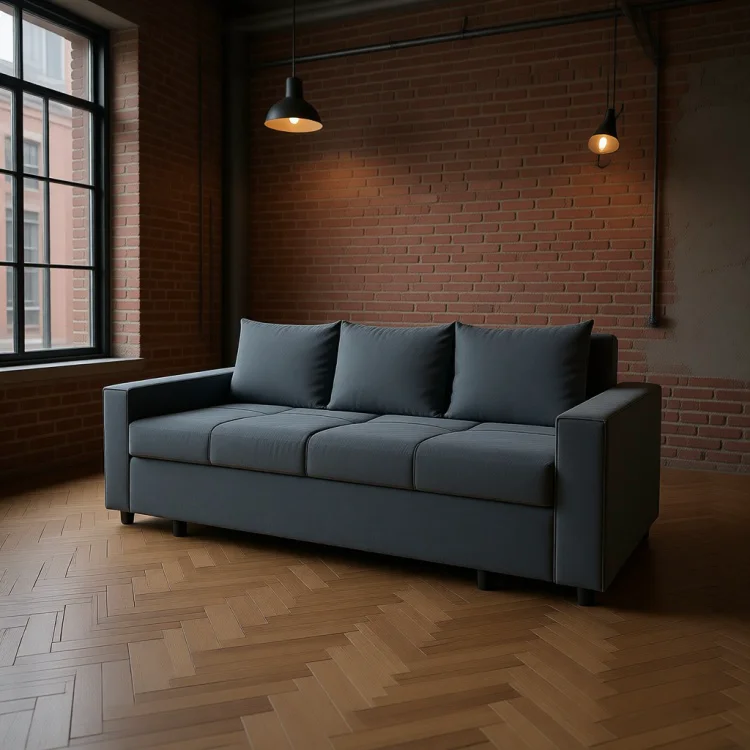 Диван Beren LUX Комфорт 210х80 см серый купить,NaN