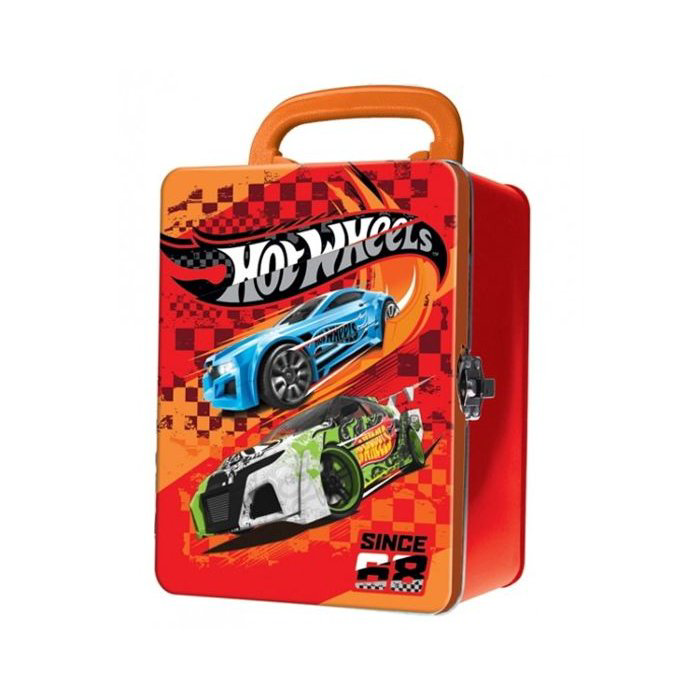Портативный кейс для хранения 18 машинок Hot Wheels License оранжевый купить,NaN