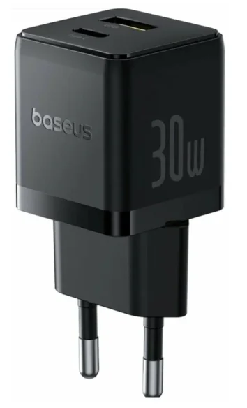 Адаптер питания Baseus Palm C+U 30W EU P1011160A113-00 Black  купить,NaN