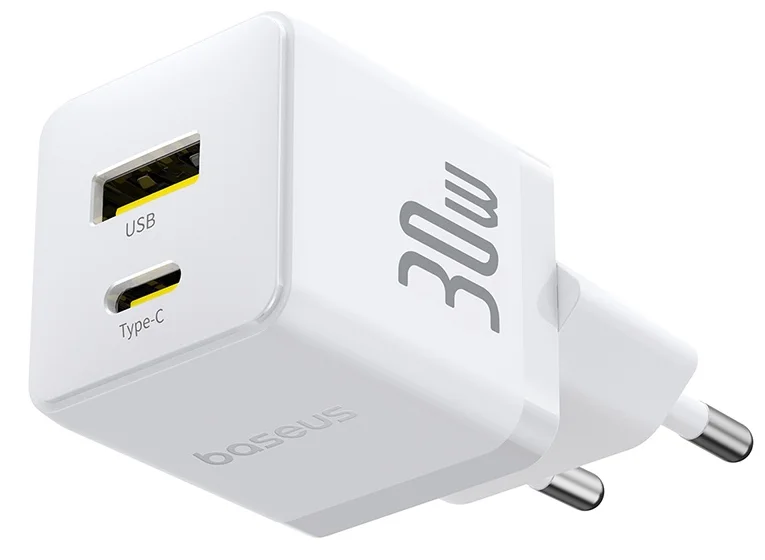Адаптер питания Baseus Palm C+U 30W P1011160A213-00 White 