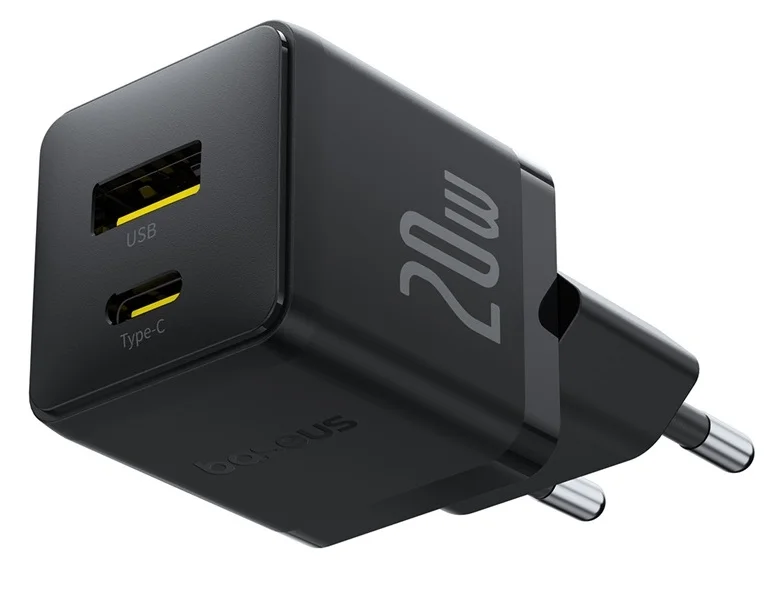 Адаптер питания Baseus Palm C+U 20W P10111608113-00 Black 