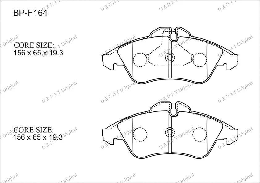 Колодки передние GeratBP-F164 купить,8704