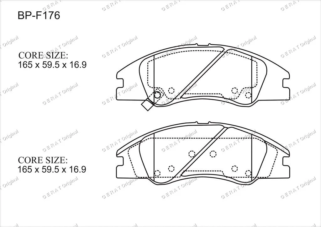 Колодки передние Gerat BP-F176N купить,7317