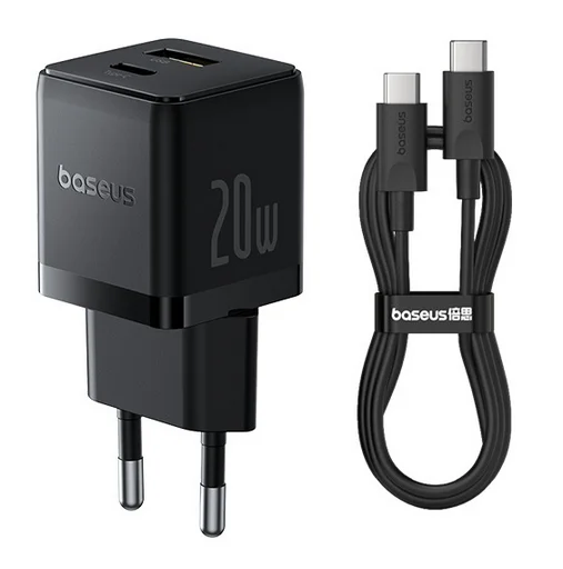 Адаптер питания Baseus Palm C+U 20W P10111608113-01 Black 