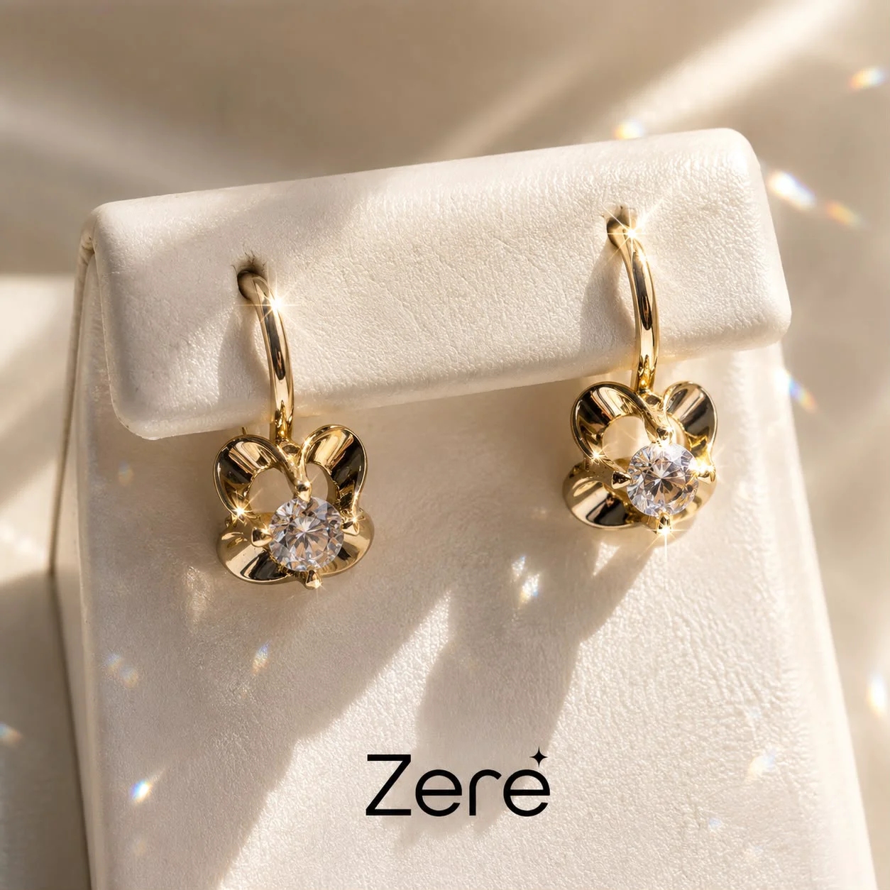 Серьги Zere ZR100628 красное золото 1.82гр  купить,150200