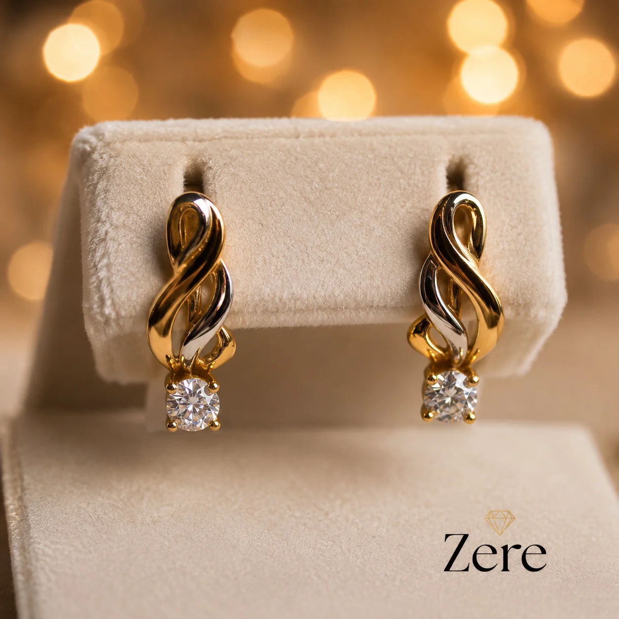 Серьги детские Zere ZR100635 красное золото 1.71гр купить,142625