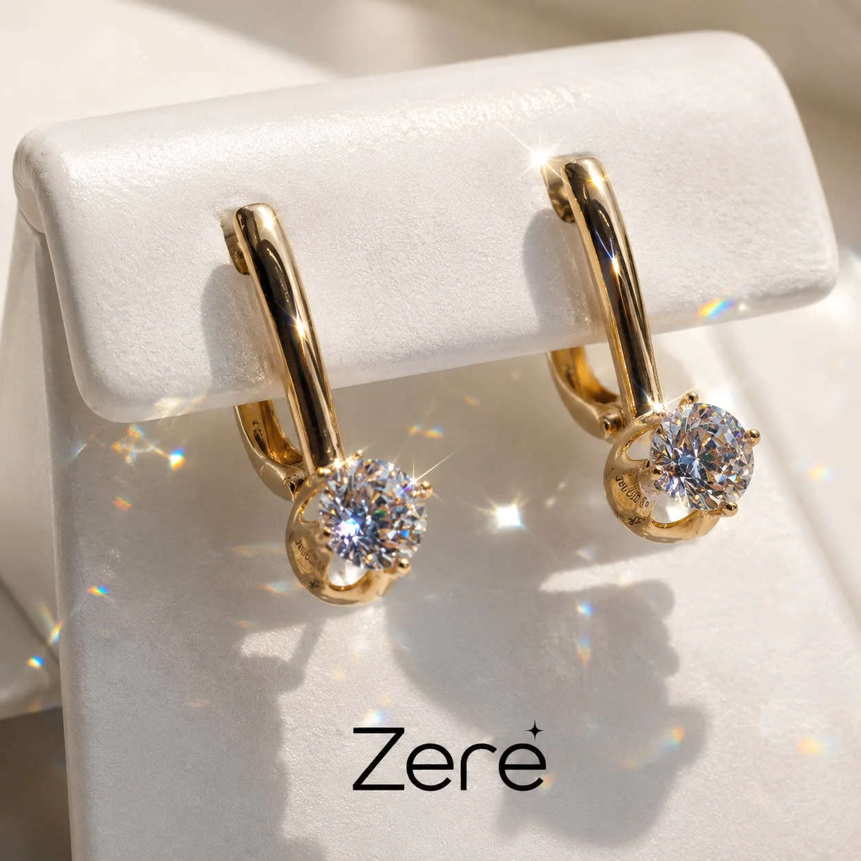 Серьги Zere ZR100626 красное золото 1.94гр  купить,162750
