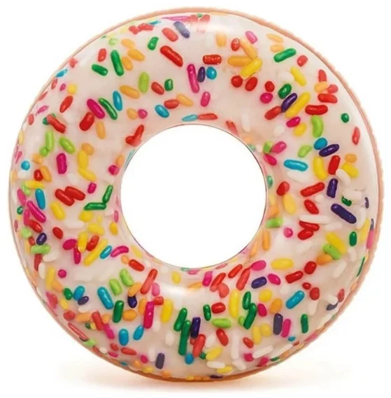 Надувной круг для плавания Intex Donut 56263NP розовый