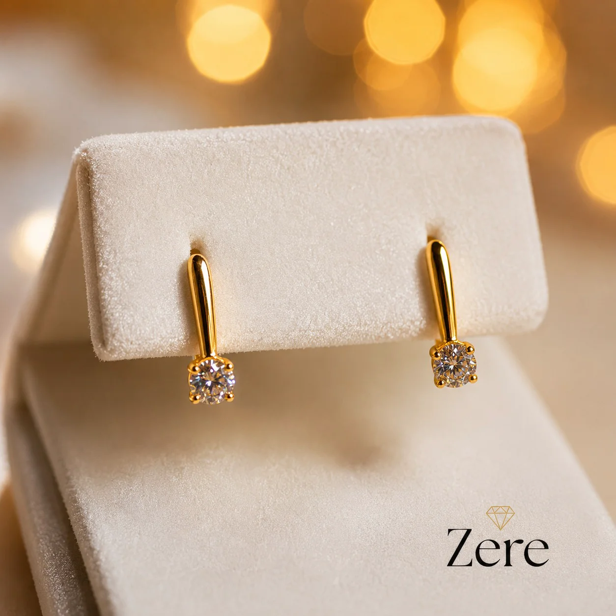 Серьги детские Zere ZR100632 красное золото 1.06гр купить,85600