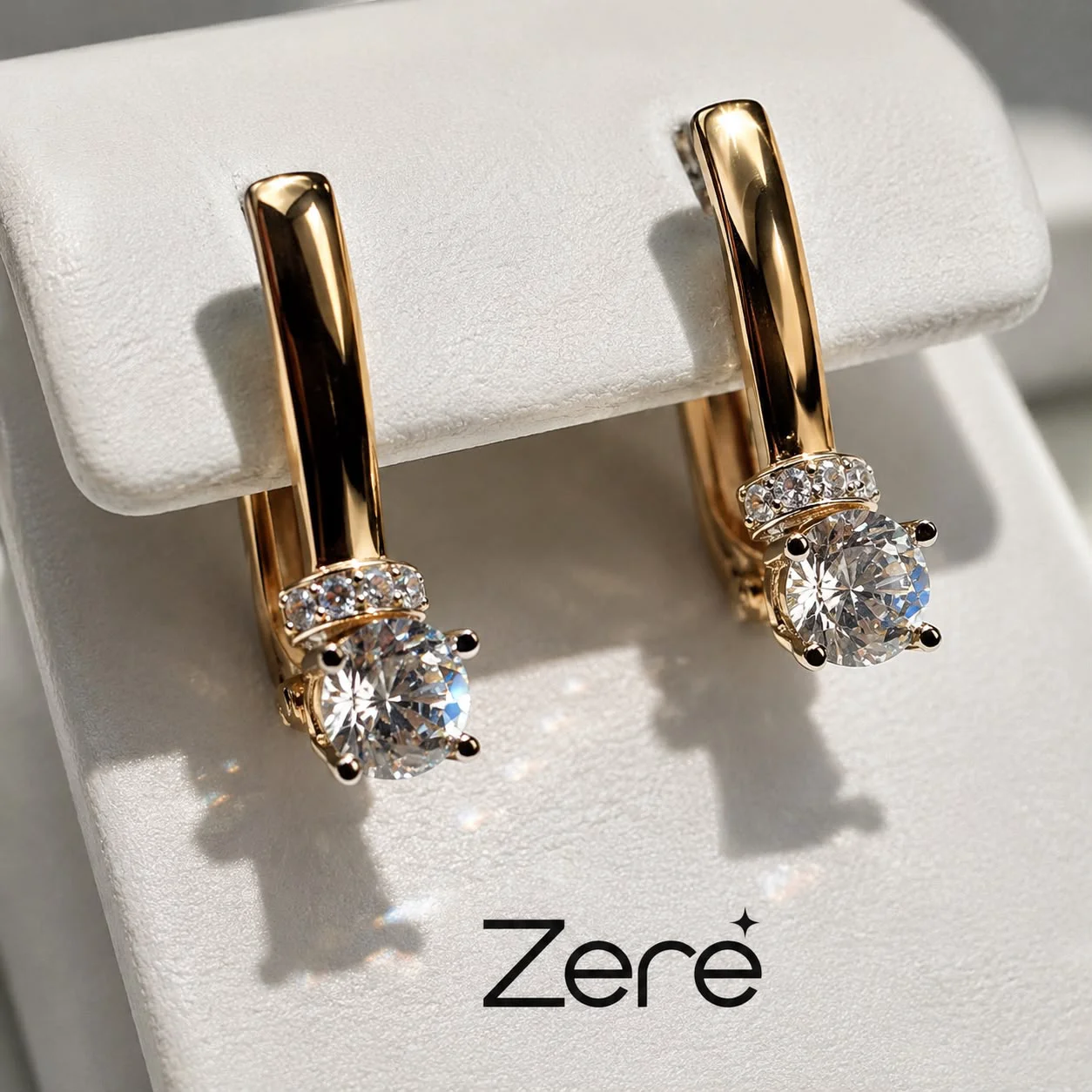 Серьги Zere ZR100624 красное золото 1.93гр купить,161875