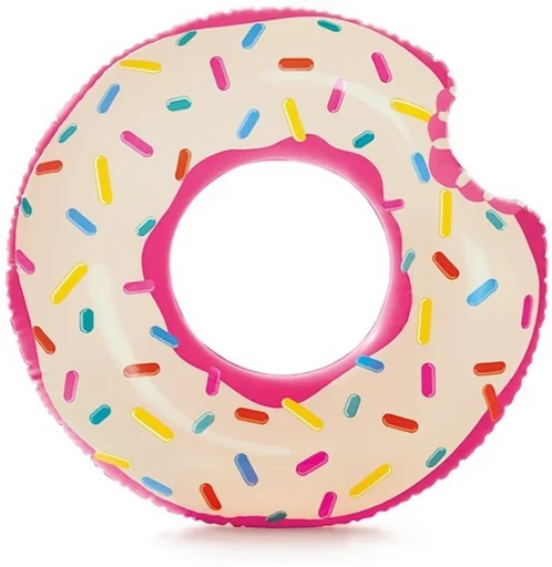 Надувной круг для плавания Intex Donut 56265NP розовый