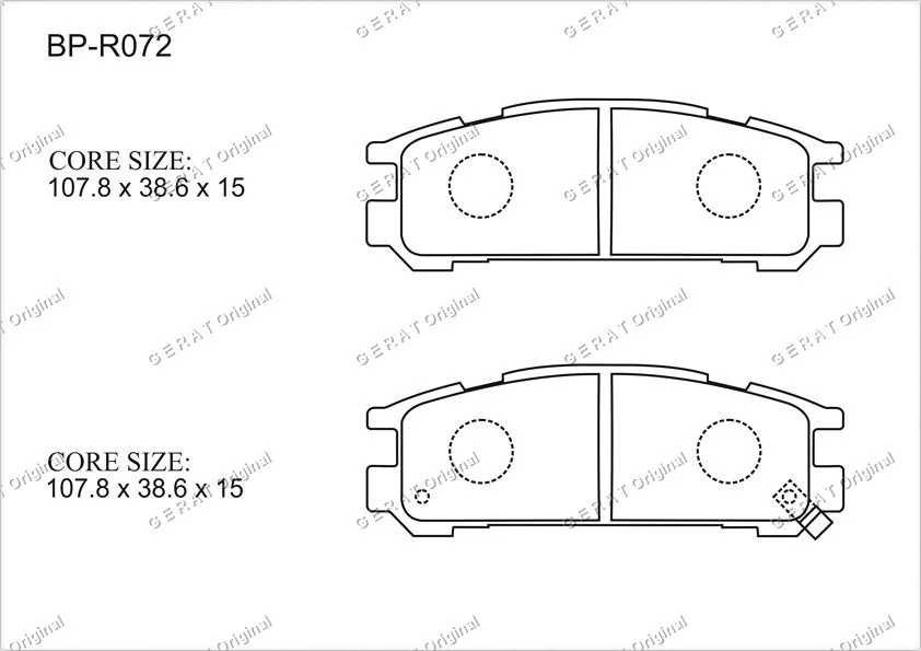 Колодки передние Gerat BP-R072 купить,6923
