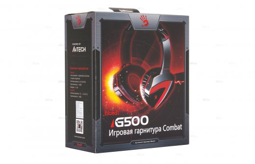 Наушники A4tech Bloody G500 черно-красные