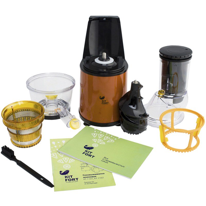 Соковыжималка Kitfort КТ-1102-1 оранжевая - ForteMarket Соковыжималка Kitfort КТ-1102-1 оранжевая купить,0