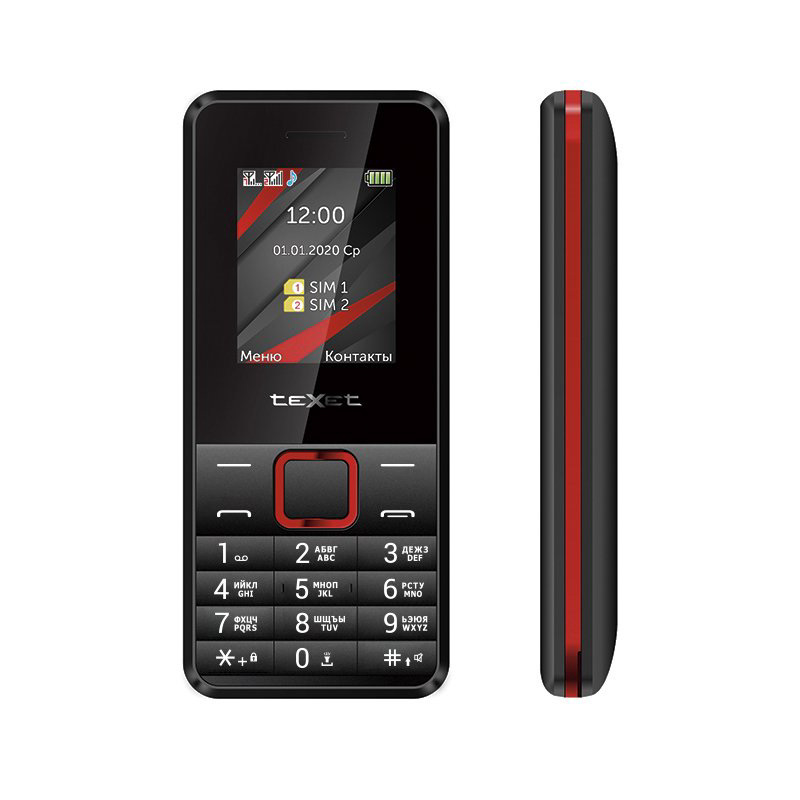 Мобильный телефон Texet TM-207 Black-Red купить,NaN