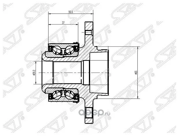 Ступичный узел SAT ST-6R0407621A серый купить,12894