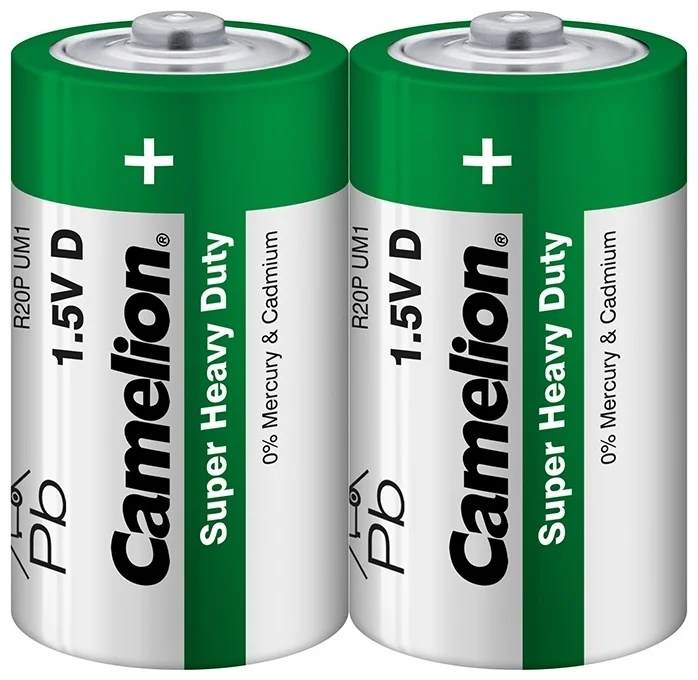 Батарейка Camelion Super Heavy Duty R20P-SP2G 2шт