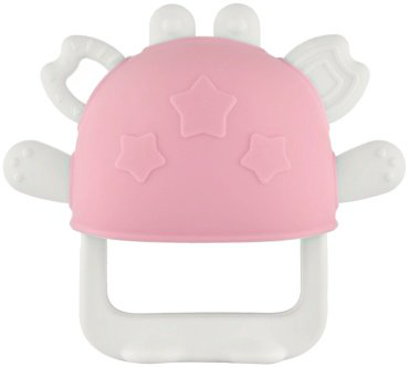 Прорезыватель ROXY-KIDS Грызунок для зубов на руку силиконовый 0+ RST-002-P, 1 шт, розовый купить,NaN
