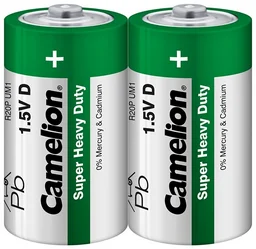 Батарейка Camelion Super Heavy Duty R20P-SP2G 2шт