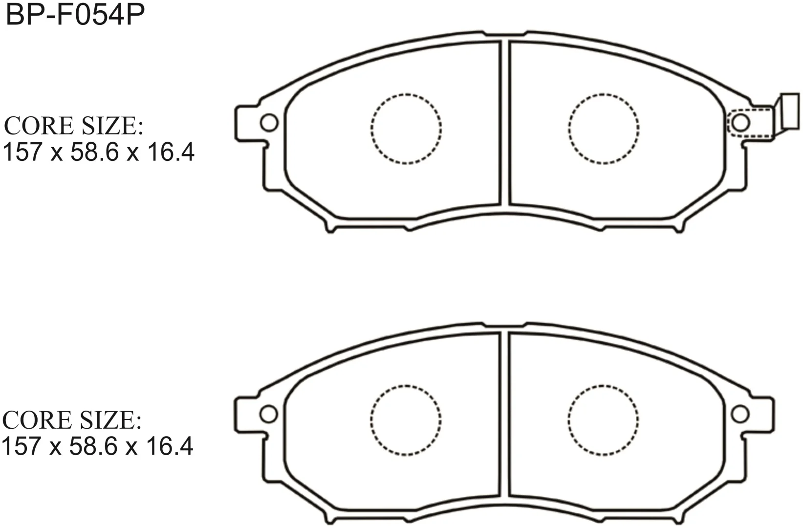 Колодки передние Gerat BP-F054P купить,14455