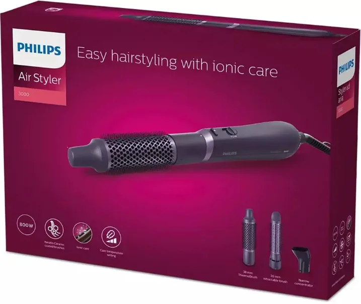 Фен-щетка Philips BHA305/00 фиолетовый