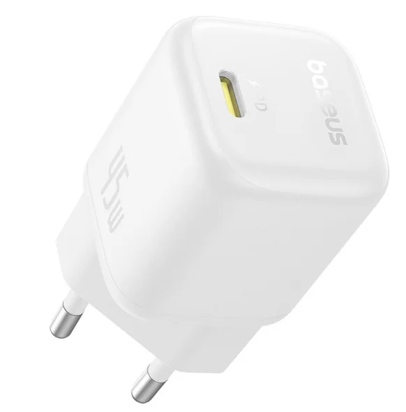 Адаптер питания Baseus PicoGo GaN 45W P10176800213-00 White  купить,9990