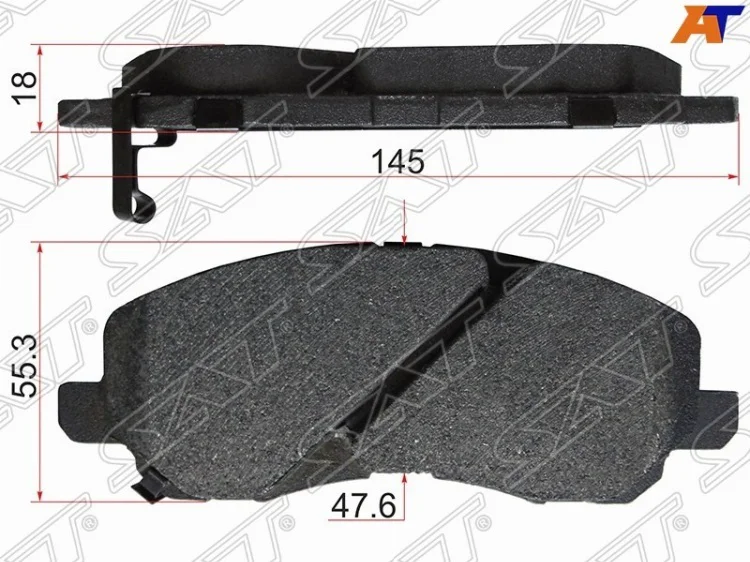 Колодки передние SAT ST-4605A261 купить,6506