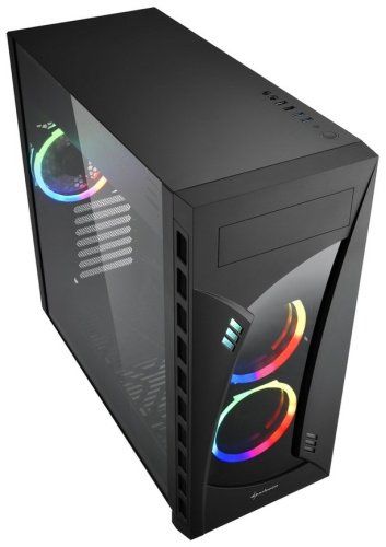 Корпус Sharkoon Night Shark RGB черный купить,0