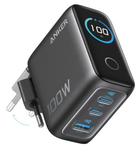 Адаптер питания Anker Prime Charger Smart Display 100W B121BGZ1 Black