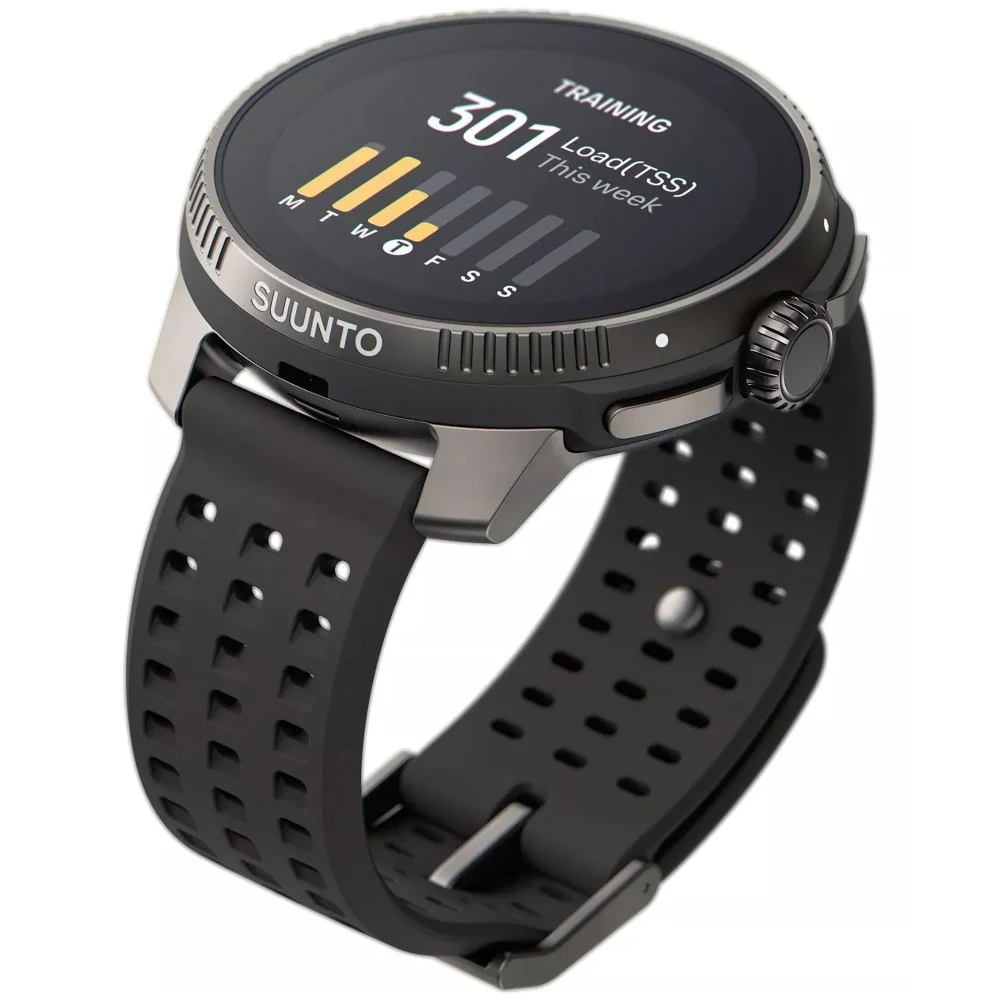 Смарт-часы Suunto Race Titanium Charcoal SS050932000 50 мм Silver Black купить,0