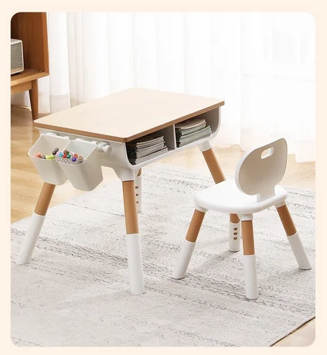 Детский стол Best baby 8833 55x40x55см коричнево-белый