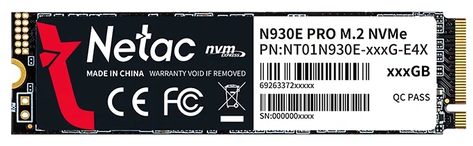 SSD накопитель Netac N930E Pro NT01N930E-001T-E4X 1Tb