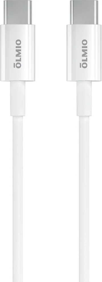 Кабель Olmio PD, Type-C - Type-C 1м 3А White