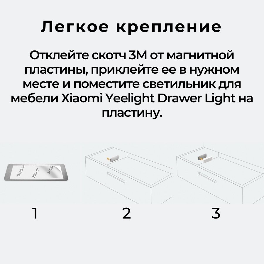Yeelight ночник YLCTD001, пластик купить,0