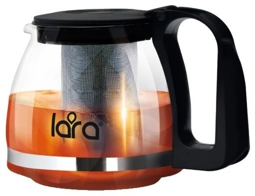Чайник LARA LR06-07 0.7 л, стекло