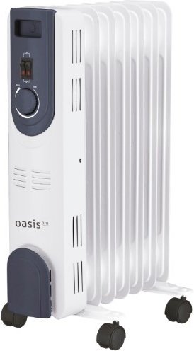 Масляный радиатор Oasis OT-15 белый, серый