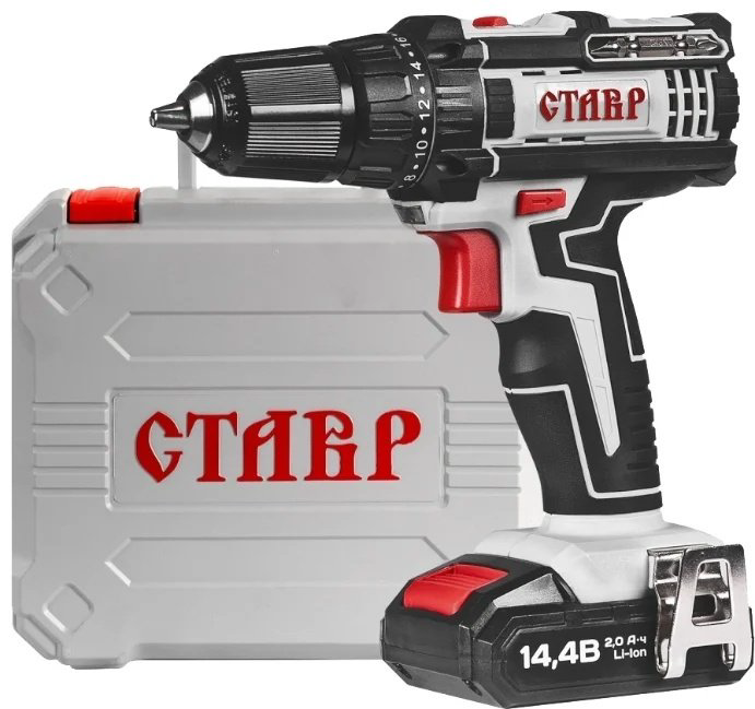 СТАВР дрель-шуруповерт ДА-14,4ЛК купить,NaN