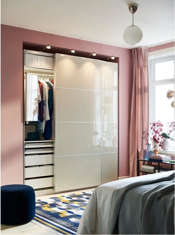 Дверь для шкафа-купе IKEA Хокксунд 80373816, ДСП, 75x236 см купить,0