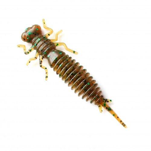 Силиконовая приманка Fanatik Larva 75мм темно-коричневая купить,NaN