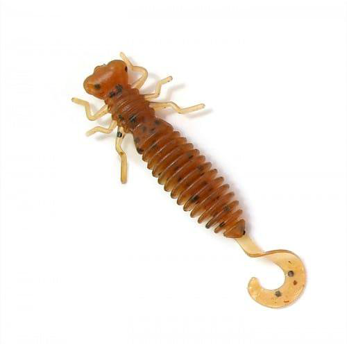 Силиконовая приманка Fanatik Larva Lux 40мм коричневая купить,NaN