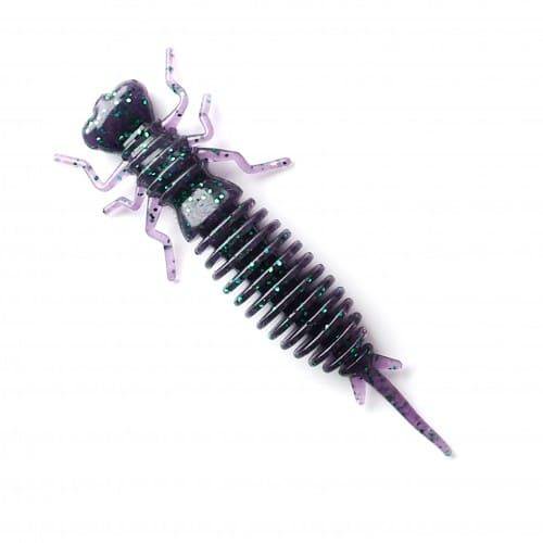 Силиконовая приманка Fanatik Larva 75мм черно-фиолетовая купить,NaN