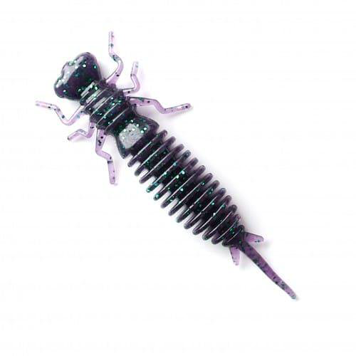 Силиконовая приманка Fanatik Larva 75мм черно-фиолетовая купить,NaN