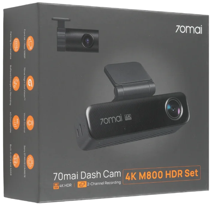 Видеорегистратор 70mai Dash Cam M800-2 купить,158990