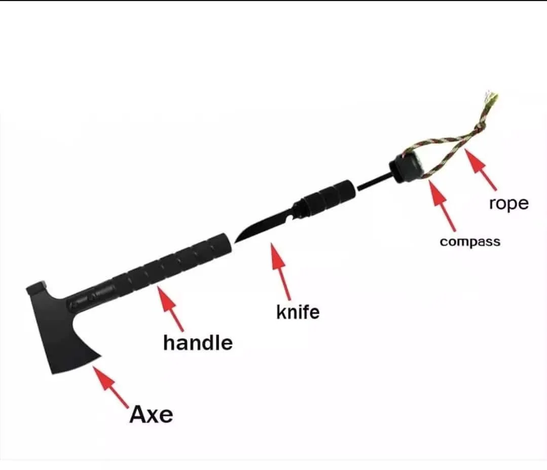 Туристический инструмент Multiaxe чёрный купить,15000