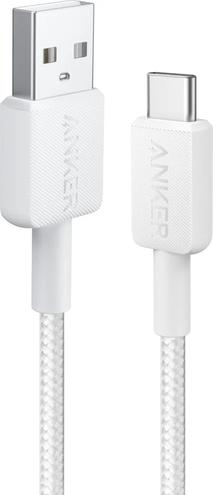 Кабель Anker A81H5G21 USB-A to USB-C 1м белый
