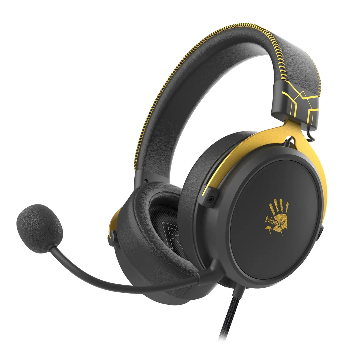 Наушники A4Tech Bloody M590i Sports Lime черно- желтые