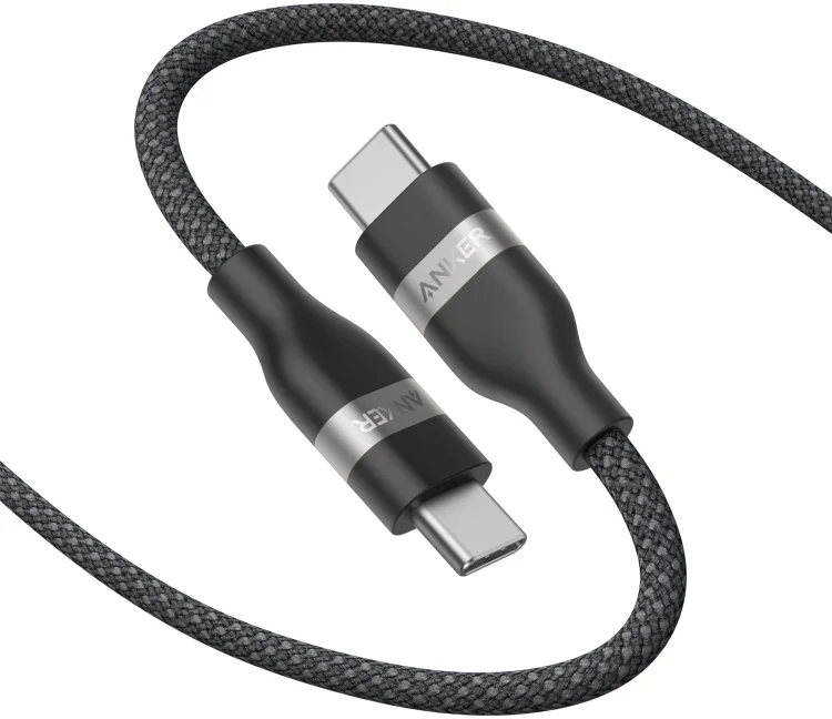 Кабель Anker A82E2H11 USB-C to USB-C 1м черный купить,NaN